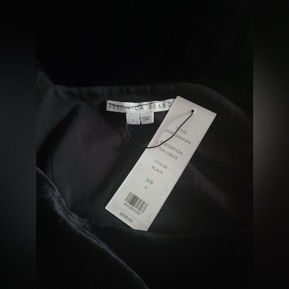 VERONICA BEARD velvet minidress size 2 - Picture 9 of 10